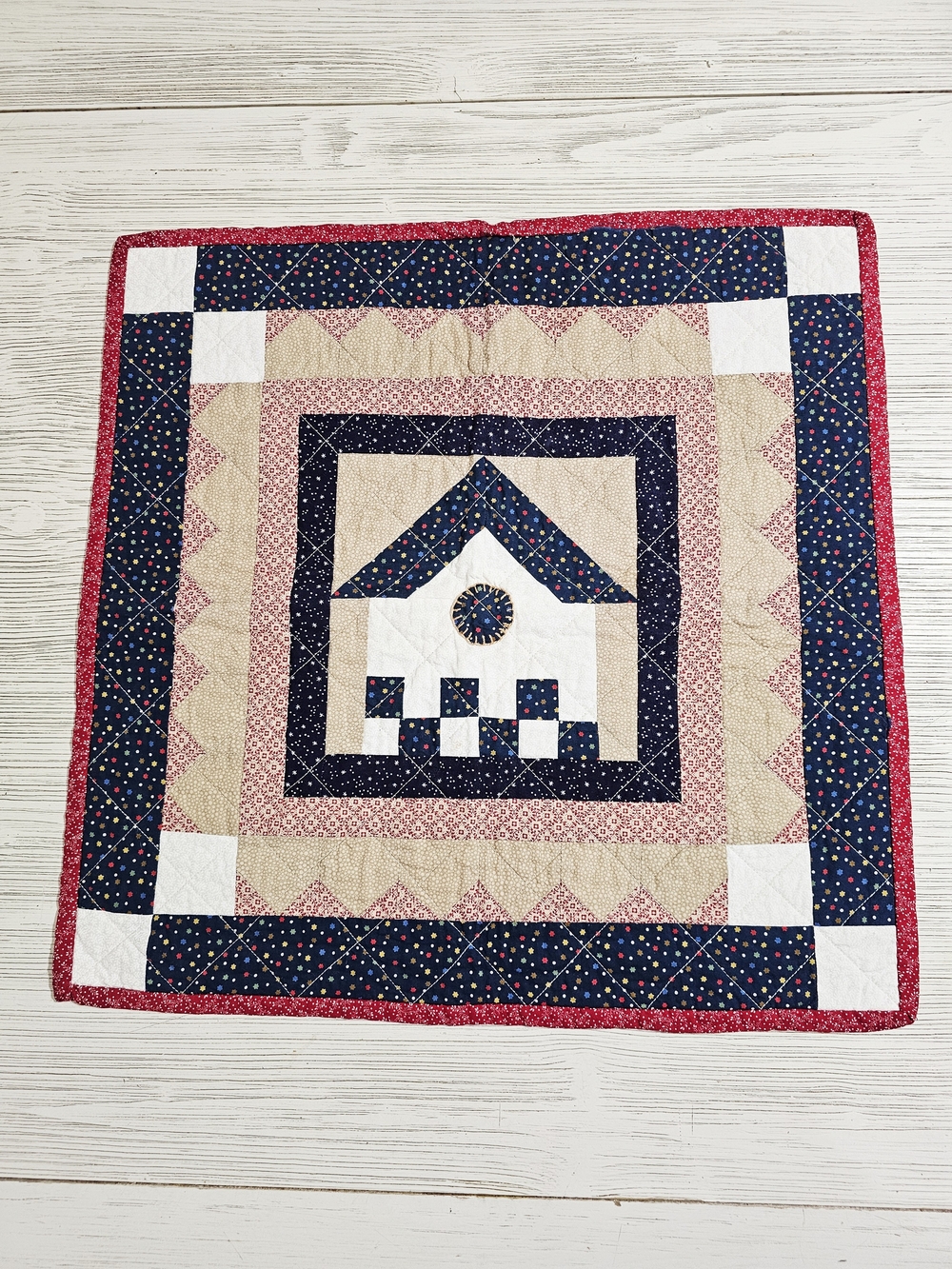 Farmhouse Cottagecore Quilted Wall Hanging